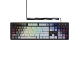Lorgar Azar 514 vezetékes gaming billentyűzet mech RGB, fehér (LRG-GK514W)