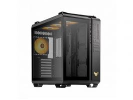 ASUS TUF Gaming GT502 Plus, Tápegység nélkül, Fekete, Üvegfalú PC ház
