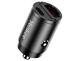YENKEE YAC CAR 02 MINI 30W USB-A/USB-C töltő