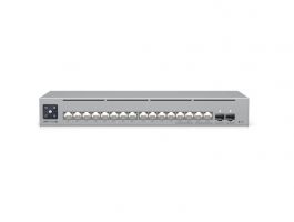 UBiQUiTi Switch 12x1000Mbps (POE+) + 4x2500Mbps (POE++) + 2x10Gbps SFP+, Menedzselhető, Asztali (USW-PRO-MAX-16-POE)