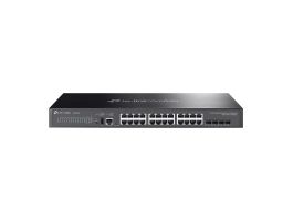TP-LINK Switch 24x1000Mbps + 4x10Gbps SFP + 1xkonzol port, Menedzselhető, SG5428X