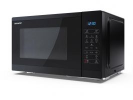 SHARP YC-MS252AE-B 25L, digitális mikrohullámú sütő, Fekete