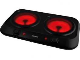 Sencor SCP 2263BK kerámia főzőlap, dupla, fekete (41009867)