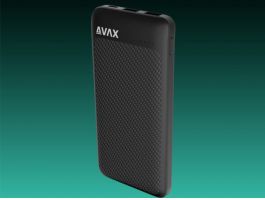 AVAX PB220 LIGHTY+ 20W 20.000mAh powerbank USB-C (PD 3.0) + 2×USB-A, fekete