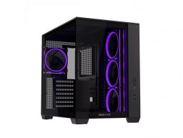 ASUS A32 Plus, Tápegység nélkül, Fekete, Üvegfalú PC ház (A32 PLUS/BK/TG/ARGB)