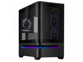 ASUS Prime AP202, Tápegység nélkül, Fekete, Üvegfalú PC ház (AP202/BK/TG/ARGB)