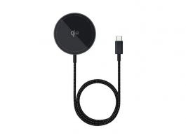 BASEUS SIMPLE MINI4 asztali töltő - 15W, wireless, gyorstöltő (P10278200111-00) fekete