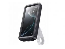BASEUS RAINSHIELD kerékpáros telefontartó, 6.9" méret, kormányra rögzíthető, mágneses (C0013D01) fekete