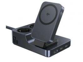 BASEUS NOMOS ND11 6in1 töltőállomás (E00078801123-00) fekete