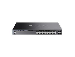 TP-LINK Switch 24x1000Mbps + 4x10Gbps SFP+ +2xUSB + 1xkonzol port + 1xUSB-C Layer3 Menedzselhető Rackes, SG6428X