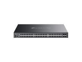 TP-LINK Switch 8x1000Mbps(8xPOE++) + 40x1000Mbps(40xPOE+) + 4x10Gbps SFP+ + 1xkonzol port, Menedzselhető, SG5452XMPP