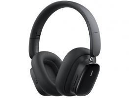 Baseus Bowie H1i Noise Cancelling Wireless Headphones vezeték nélküli fejhallgató (A00050402113-00) fekete