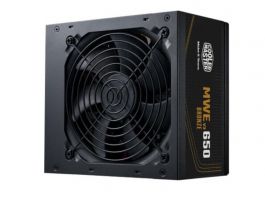 Cooler Master 650W MWE Bronze 650 V3 80+ Bronze ATX3.1 tápegység, fekete (MPE-6501-ACAAW-3B)