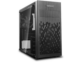 DEEPCOOL Ház Micro ATX/Mini-ITX MATREXX 30, Tápegység nélkül, Fekete, Üvegfalú
