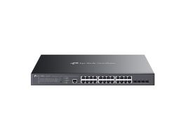 TP-LINK Switch 24x1000Mbps (8xPOE++ 90W + 16xPOE+ 30W) + 4x10G SFP+ + 2xkonzol port, Menedzselhető, SG3428XMPP