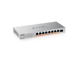ZYXEL Switch 8x2500Mbps(8xPOE++) + 1xSFP+ Fémházas Asztali (XMG-108HP-EU0101F)