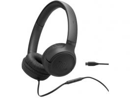 JBL Tune 530 USB-C vezetékes fejhallgató, fekete
