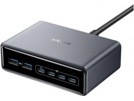 Anker Prime Charger (200W, 6 Ports, GaN) Silver - A2683341