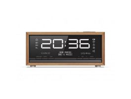 Carneo C100 DAB+ Rádió, FM, Bluetooth, Ébresztő, OLED, Fa (8588007861913)