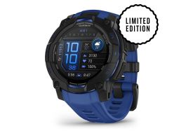 Garmin Instinct 3 45mm AMOLED Fekete, Kék-Fekete Szilikon Szíj Okosóra (010-02936-03)