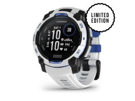 Garmin Instinct 3 45mm Solar, Sandstone, Sand-Blue Silicone Band Óra (010-02934-03)