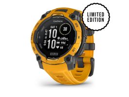 Garmin Instinct 3 45mm Solar, Yellow-Gray Szilikon Szíjas Óra (010-02934-02)