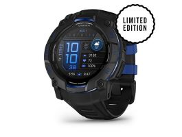 Garmin Instinct 3 50mm AMOLED Fekete, Kék-Fekete Szilikon Karóra (010-03020-03)