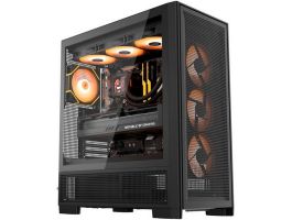 DarkFlash AIRNOVA számítógépház + 3 ventilátor (AIRNOVA BLK +3F) fekete