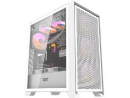 Darkflash DRX70 Mesh számítógépház + 4 RGB ventilátor (DRX70 MESH WHITE)