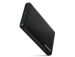 Axagon EE25-SLC USB 3.2 Külső Ház HDD/SSD, Fekete (EE25-SLC)