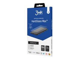 3MK HARD GLASS MAX képernyővédő üveg (3D, tokbarát, extra karcálló, 0,3mm, 9H + segédkeret) FEKETE (GP-176728)
