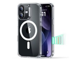 ESR CLASSIC HYBRID szilikon telefonvédő (ütésállóság, légpárnás sarok, MagSafe) ÁTLÁTSZÓ (GP-181674)