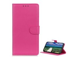 Gigapack Tok álló, bőr hatású (FLIP, oldalra nyíló, asztali tartó, prémium) MAGENTA (GP-161698)