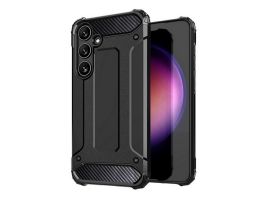Gigapack Defender szilikon telefonvédő (ütésállóság, légpárnás sarok, fémhatás) FEKETE (GP-164859)