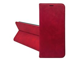 Gigapack Tok álló, bőr hatású (FLIP, oldalra nyíló, asztali tartó, kártyazseb, prémium) PIROS (GP-180185)
