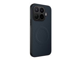 Gigapack Szilikon telefonvédő (műanyag hátlap, karbon minta, mágneses) SÖTÉTKÉK (GP-189525)