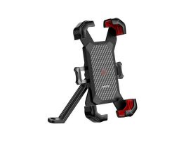 JOYROOM motoros telefontartó (tükörre rögzíthető, 4.7 - 7 méret) FEKETE (JR-ZS288-M)