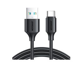JOYROOM adatkábel (USB - Type-C, 3A, PD gyorstöltő, 200cm) FEKETE (S-UC027A9_B_200)