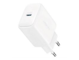 JOYROOM hálózati töltő Type-C aljzat (20W, PD gyorstöltő 3.0 + Type-C kábel) FEHÉR (JR-TCF20_CC)