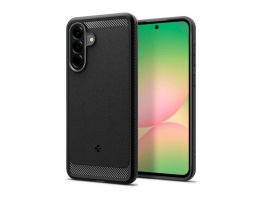 SPIGEN RUGGED ARMOR szilikon telefonvédő (ütésállóság, légpárnás sarok, karbon minta) FEKETE (ACS09225)