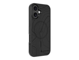 TACTICAL MAGFORCE HYPERSTEALTH SIKA szilikon telefonvédő (ütésállóság, MagSafe, topográfiai minta) FEKETE (57983126282)