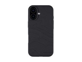 TACTICAL MAGFORCE BEAVER szilikon telefonvédő (mikrofiber plüss belső, matt, MagSafe, topográfiai minta) FEKETE (57983126344)