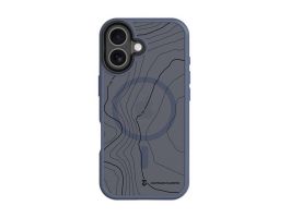 TACTICAL MAGFORCE HYPERSTEALTH SIKA szilikon telefonvédő (ütésállóság, MagSafe, topográfiai minta) SÖTÉTKÉK (57983126284)