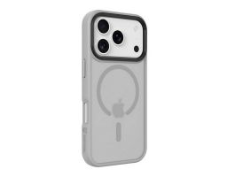 TACTICAL MAGFORCE HYPERSTEALTH szilikon telefonvédő (ütésállóság, átlátszó matt hátlap, MagSafe) VILÁGOSSZÜRKE (57983126633)