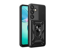 Gigapack Defender szilikon telefonvédő (ütésállóság, tartógyűrű, kameravédő) FEKETE (GP-164877)