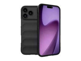 Gigapack Szilikon telefonvédő (ütésállóság, kameravédő, 3D) FEKETE (GP-173633)