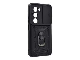 Gigapack Defender szilikon telefonvédő (ütésállóság, tartógyűrű, kameravédő) FEKETE (GP-177635)