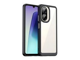 Gigapack Szilikon telefonvédő (ütésállóság, átlátszó hátlap) FEKETE (GP-179339)