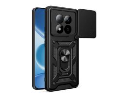 Gigapack Defender szilikon telefonvédő (ütésállóság, tartógyűrű, kameravédő) FEKETE (GP-180411)