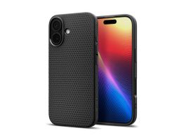 SPIGEN LIQUID AIR szilikon telefonvédő (ütésállóság, légpárnás sarok, rombusz) FEKETE (ACS10369)